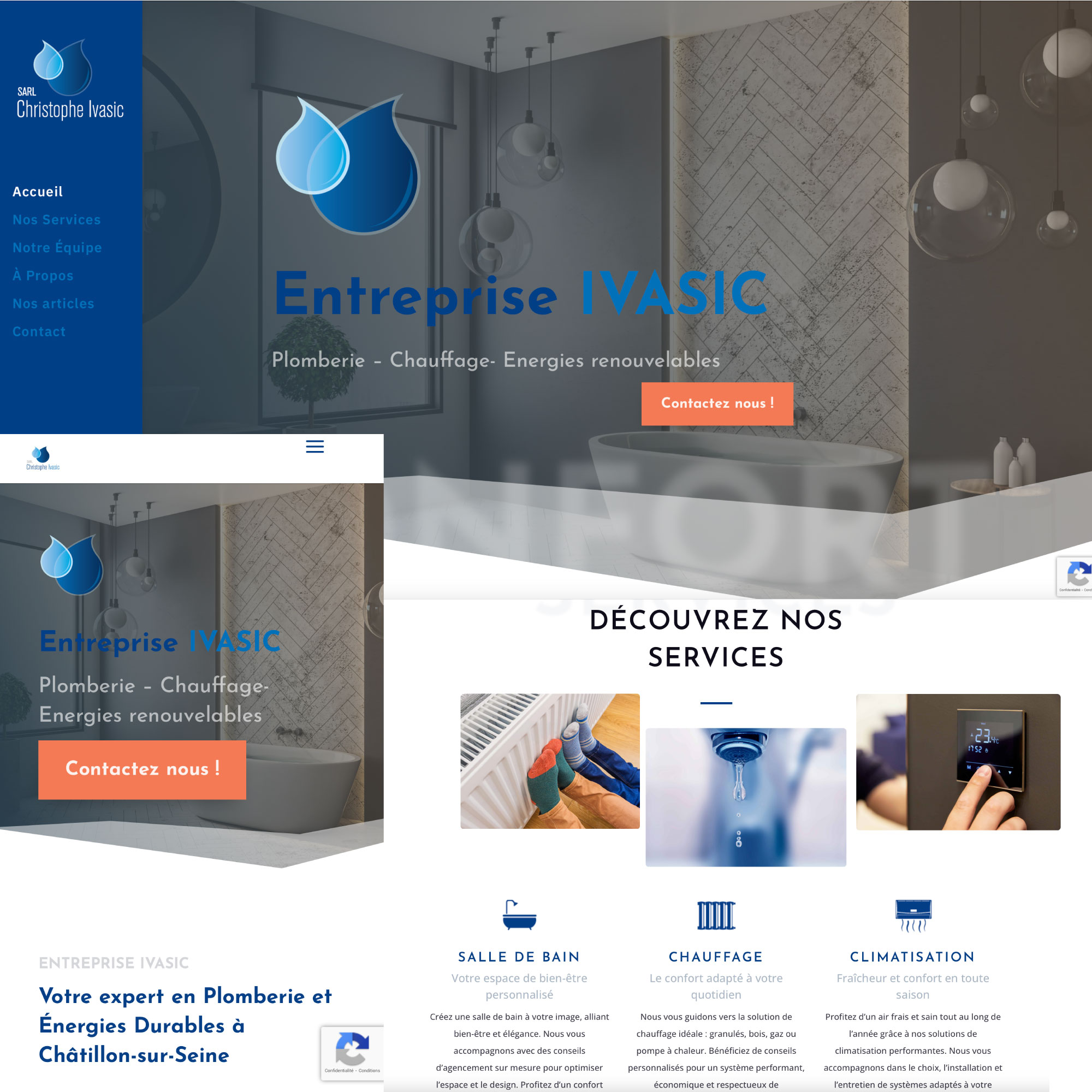 Création du site Web Entreprise Ivasic